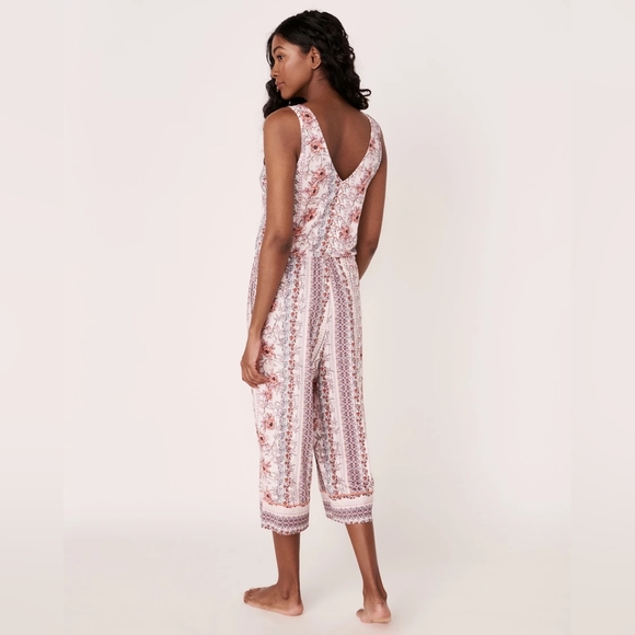 Sleepwear Bundle XS La Vie En Rose - Wide Leg Capri Jumpsuit and Nightie - Picture 4 of 14